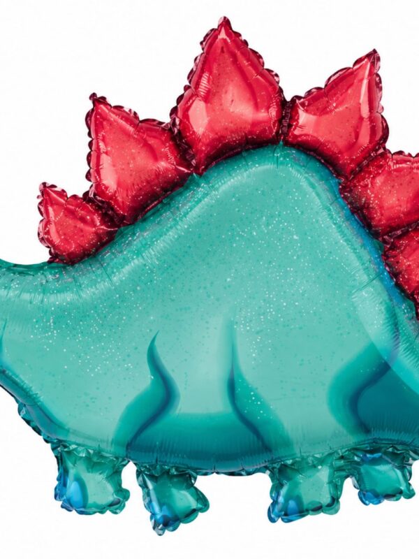 LoonBalloon Birthday Stegosaurus Foil Party Balloon 36 Inch 5 Count