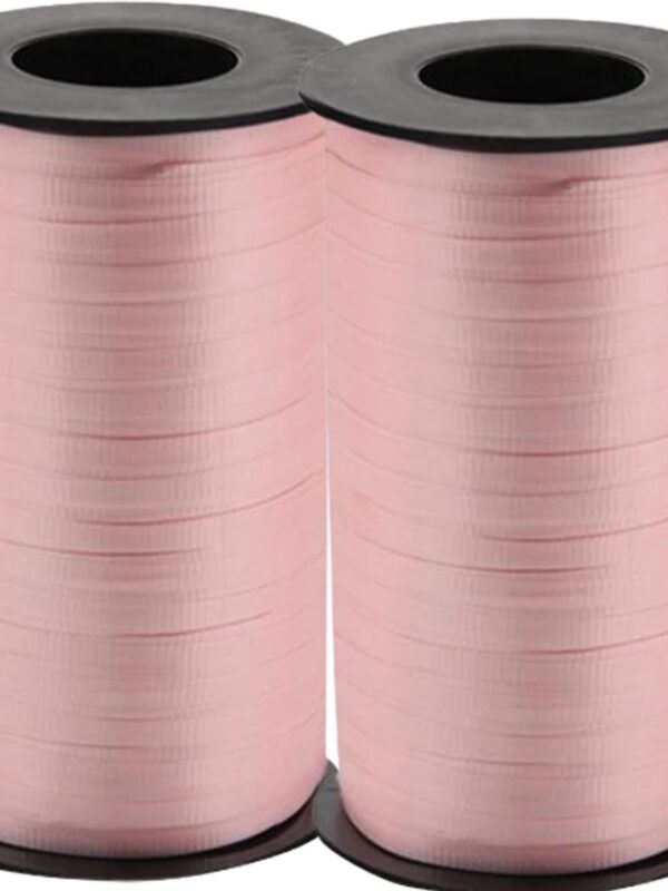 LoonBalloon 500 Yards Pink Curling Ribbon - 3/16 Inch wide Balloon & Gift Accessory (2-Pack)