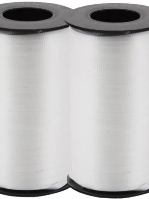 LoonBalloon 500 Yards White Curling Ribbon - 3/16 Inch wide Party & Gift Decor (2-Pack)