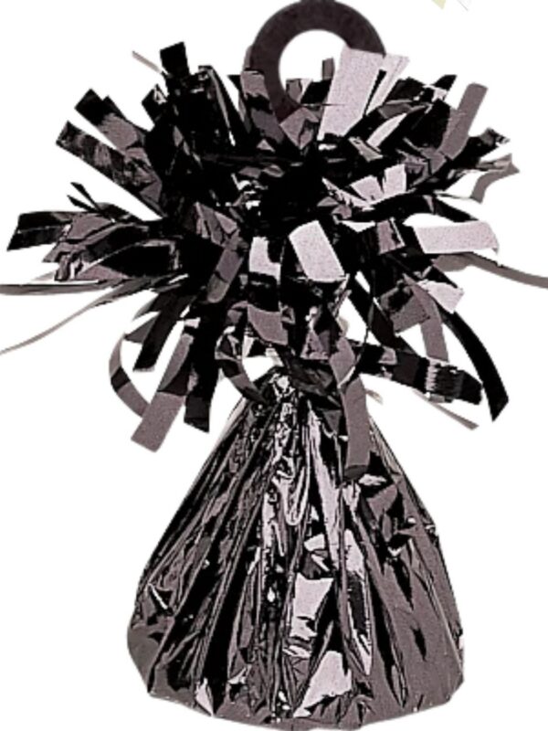 LoonBalloon 150g Black Foil Bouquet Weight 12pk