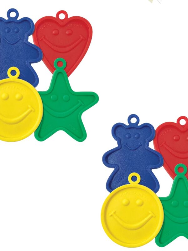 LoonBalloon 8g Happy Theme Balloon Weight Primary Plus Balloon Weights 100pk