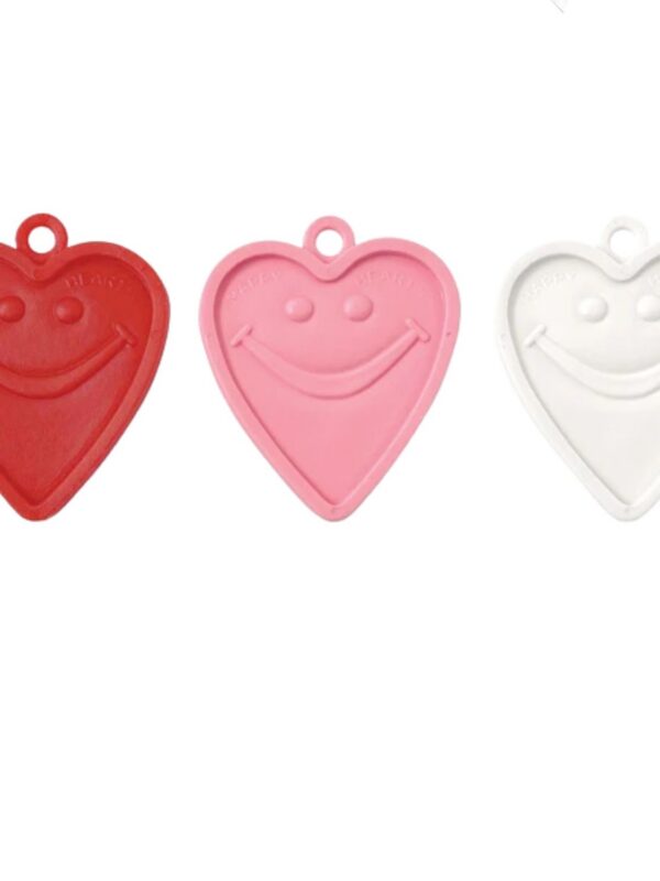 LoonBalloon 8g Happy Heart Shape Balloon Weights 100pk